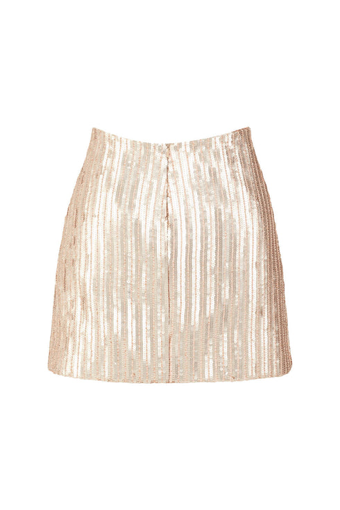 Bellatrix Bronz Nude Mini Skirt